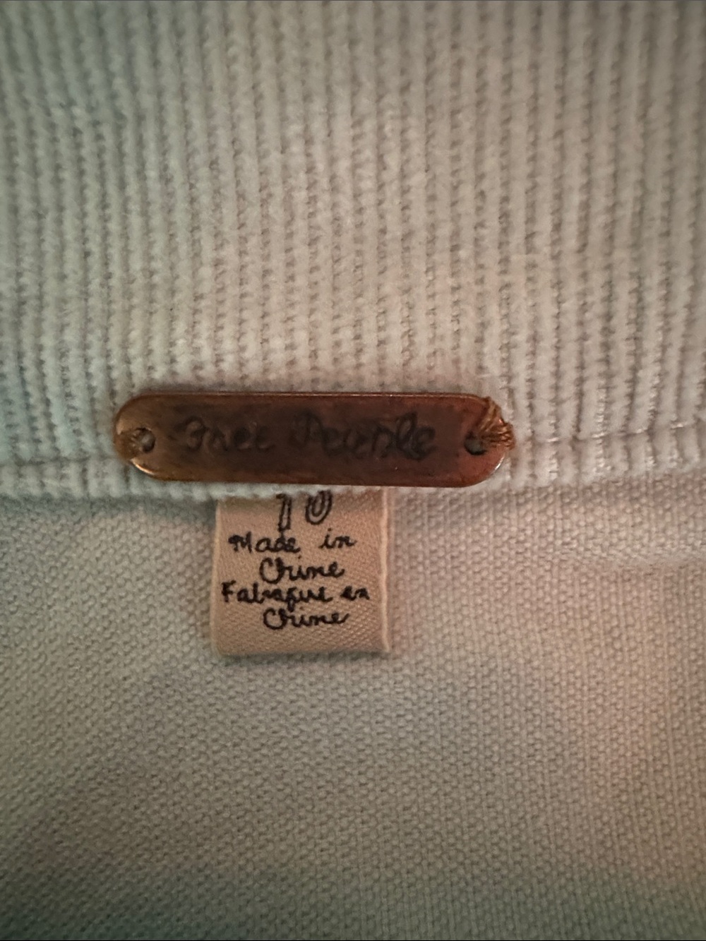Women’s Cream Ruffle Hem Button-Front Jacket - Picture 2 of 5